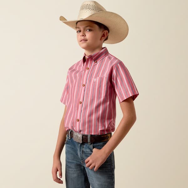 Ariat Boy's Pro Series Buttoned Down SS Shirt